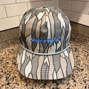 Vtg Duo-Fast OTTO CAP Trucker Hat Adjustable Camo Mesh Snapback Cap‎